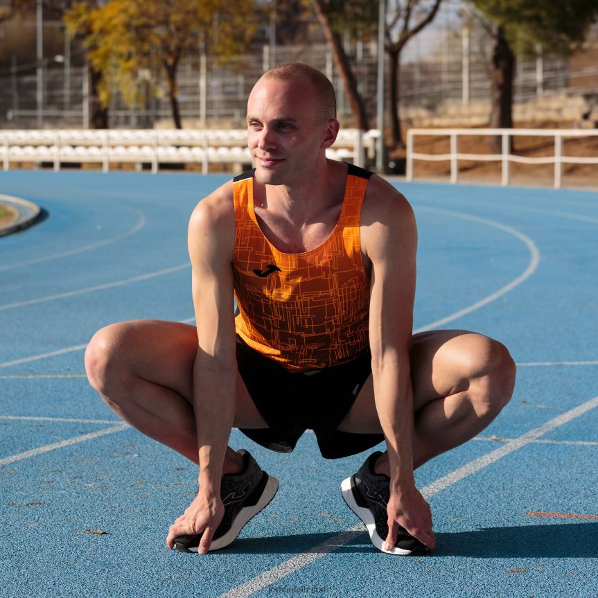 mehed tanki tipp eliit viii DJNBH3270 must oranž Joma