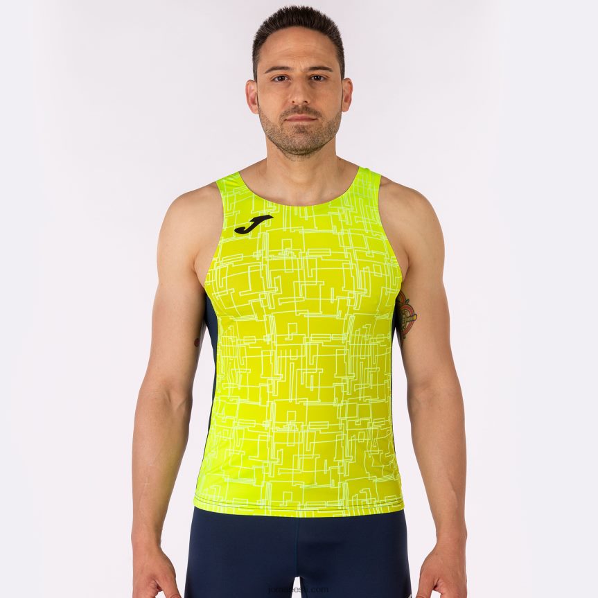 mehed tanki tipp eliit viii DJNBH757 tumesinine fluorestseeruv kollane Joma