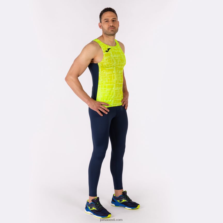 mehed tanki tipp eliit viii DJNBH757 tumesinine fluorestseeruv kollane Joma