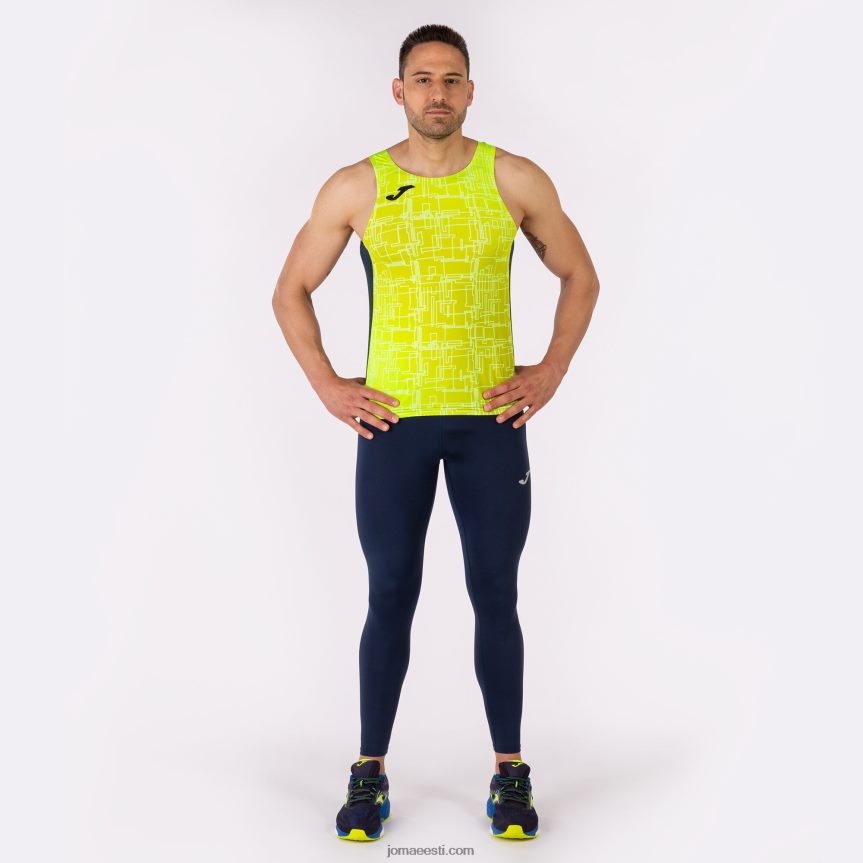 mehed tanki tipp eliit viii DJNBH757 tumesinine fluorestseeruv kollane Joma