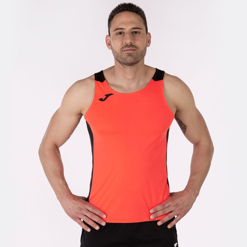 mehed tanki tipprekord ii DJNBH1484 fluorestseeruv korallimust Joma