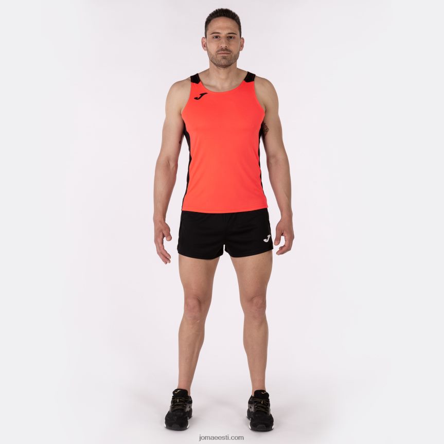 mehed tanki tipprekord ii DJNBH1484 fluorestseeruv korallimust Joma