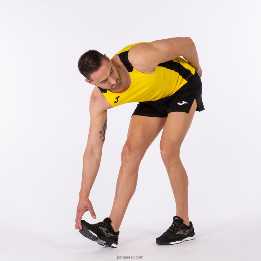 mehed tanki tipprekord ii DJNBH4307 kollane must Joma