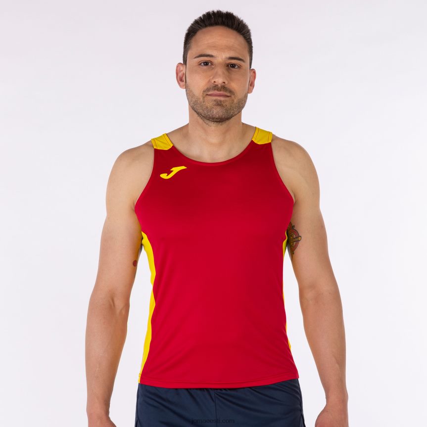 mehed tanki tipprekord ii DJNBH811 punane kollane Joma