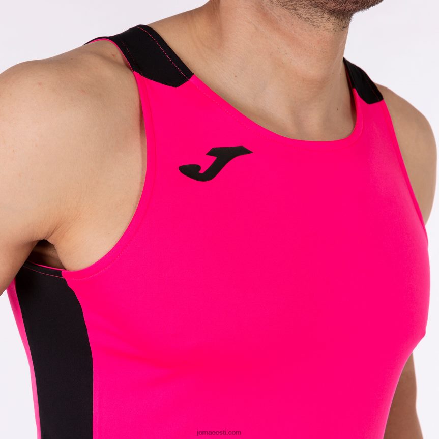 mehed tanki tipprekord ii DJNBH818 fluorestseeruv roosa must Joma