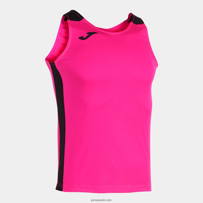 mehed tanki tipprekord ii DJNBH818 fluorestseeruv roosa must Joma