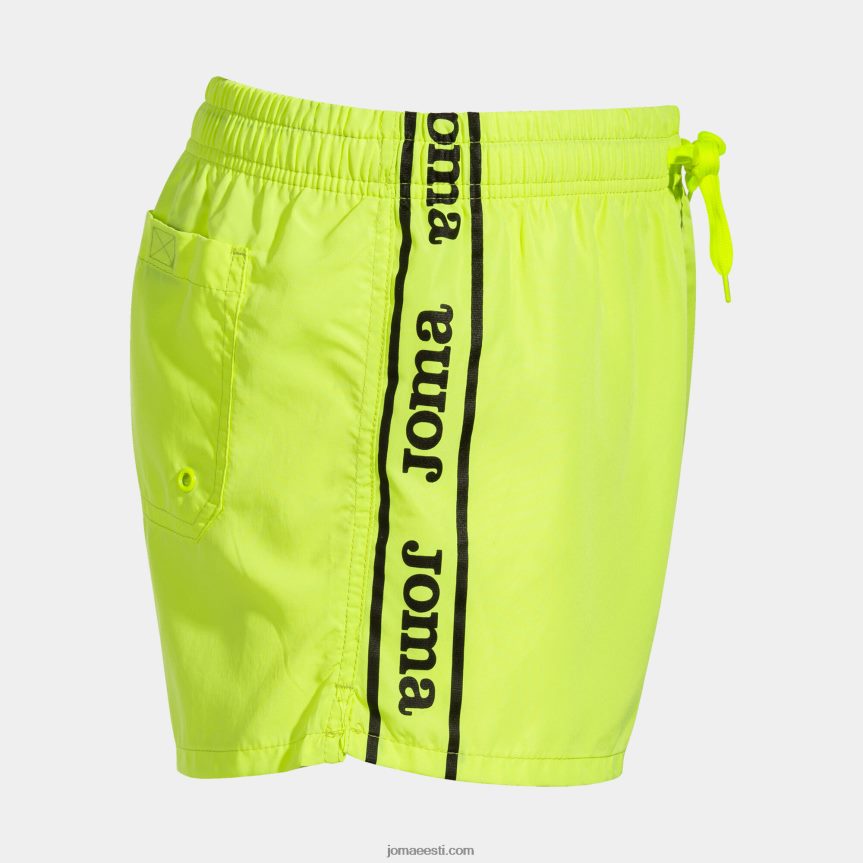 mehed ujumispükste tee DJNBH1221 fluorestseeruv kollane Joma