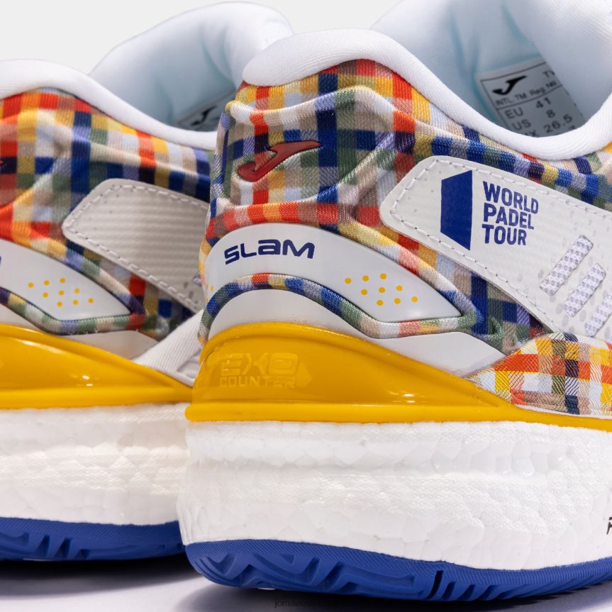 naised kingad t.slam 23 world padel tour-wpt clay DJNBH3934 valge kuninglik sinine Joma