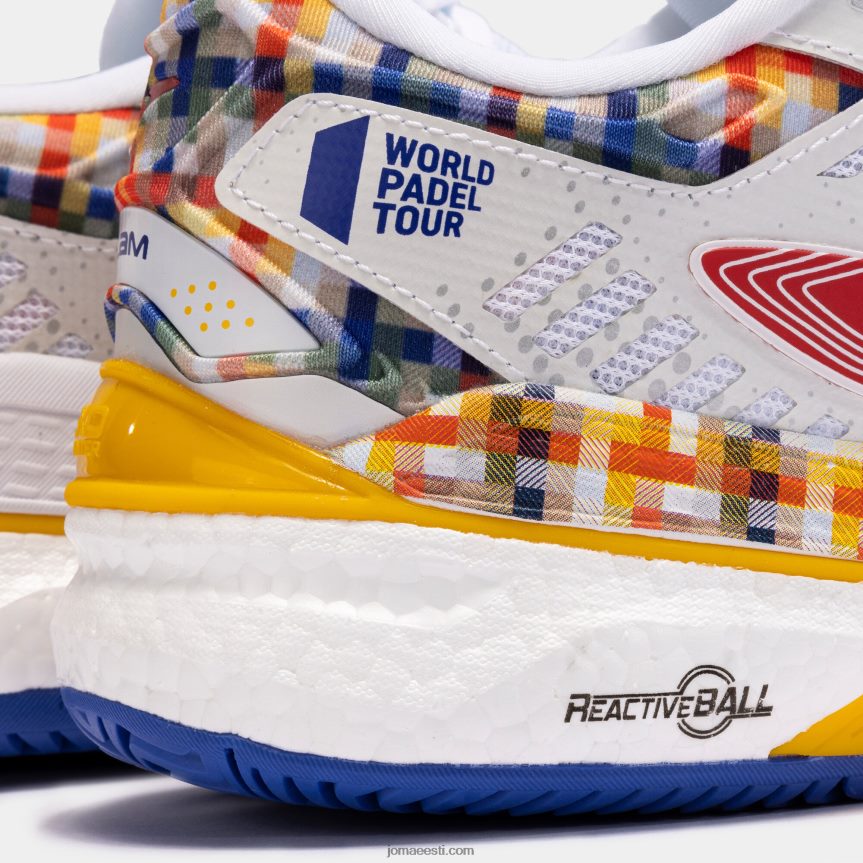naised kingad t.slam 23 world padel tour-wpt clay DJNBH3934 valge kuninglik sinine Joma