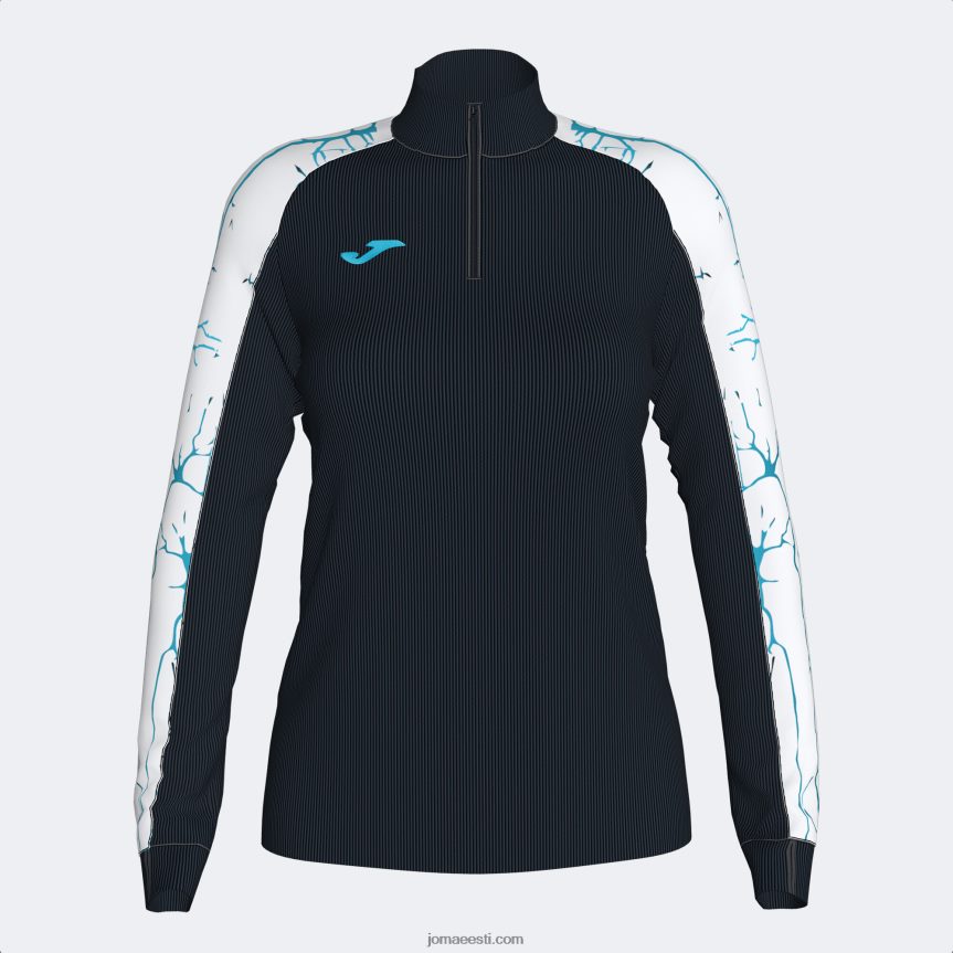 naised dressipluus eliit ix DJNBH3607 must valge Joma