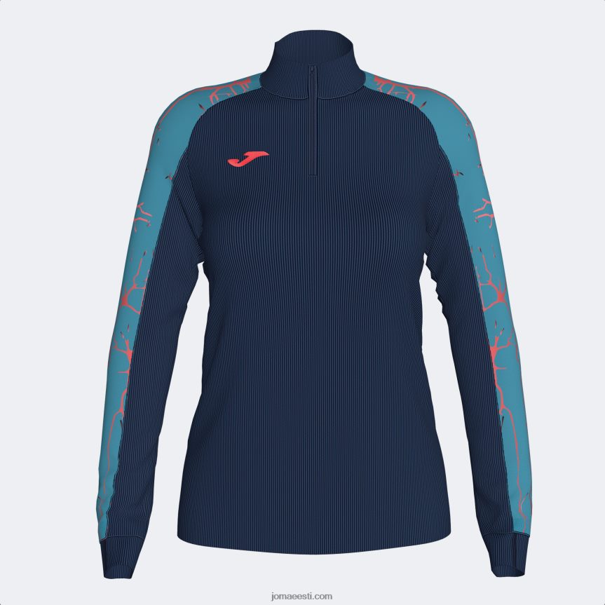 naised dressipluus eliit ix DJNBH4002 tumesinine türkiissinine Joma