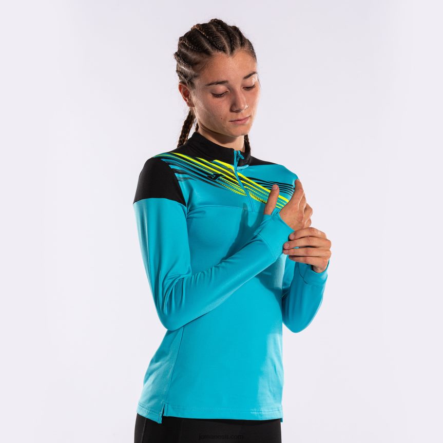 naised dressipluus eliit x DJNBH2131 fluorestseeruv türkiissinine must Joma