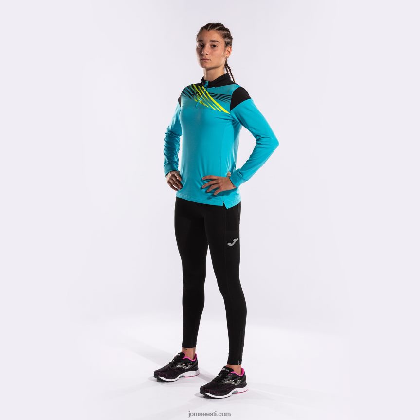naised dressipluus eliit x DJNBH2131 fluorestseeruv türkiissinine must Joma