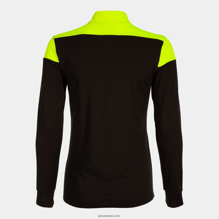 naised dressipluus eliit x DJNBH2407 must fluorestseeruv kollane Joma