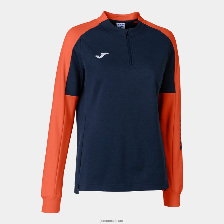 naised dressipluusi ökomeistrivõistlused DJNBH3948 tumesinine fluorestseeruv oranž Joma