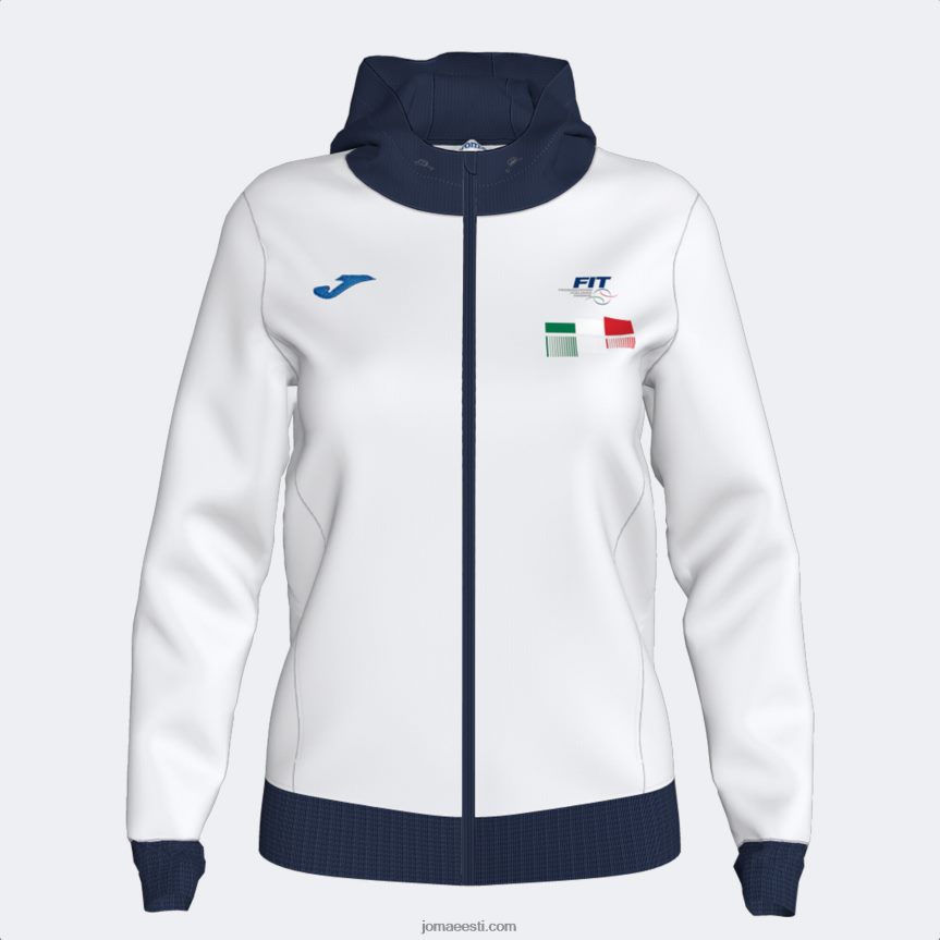 naised kapuutsiga jakk Itaalia tenniseliit DJNBH3624 valge Joma