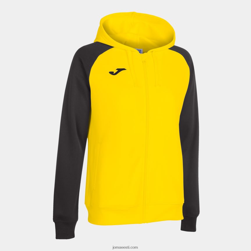 naised kapuutsiga jope akadeemia iv DJNBH2616 kollane must Joma