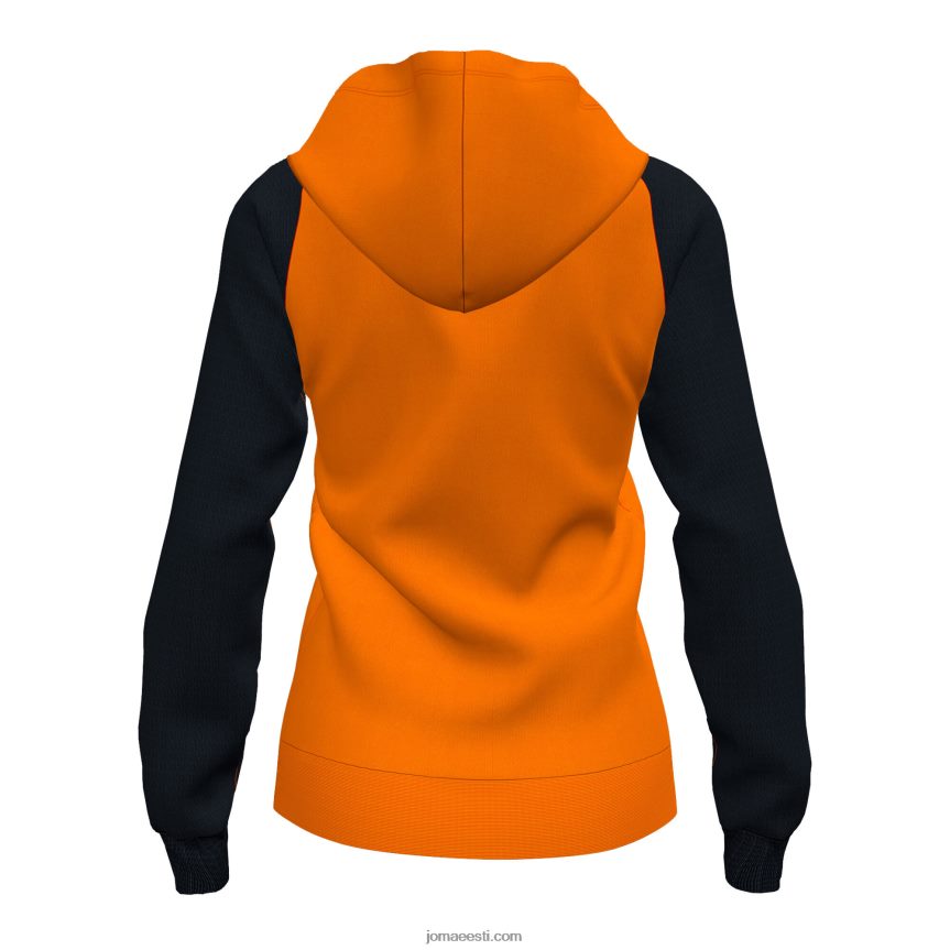 naised kapuutsiga jope akadeemia iv DJNBH3680 oranž must Joma