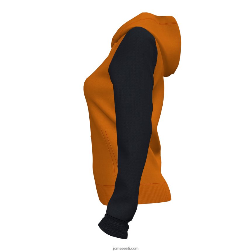 naised kapuutsiga jope akadeemia iv DJNBH3680 oranž must Joma