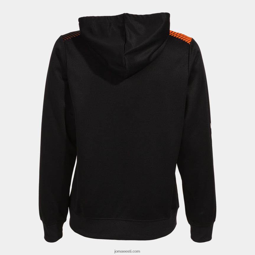 naised kapuutsiga jope öko supernova DJNBH2216 must oranž Joma