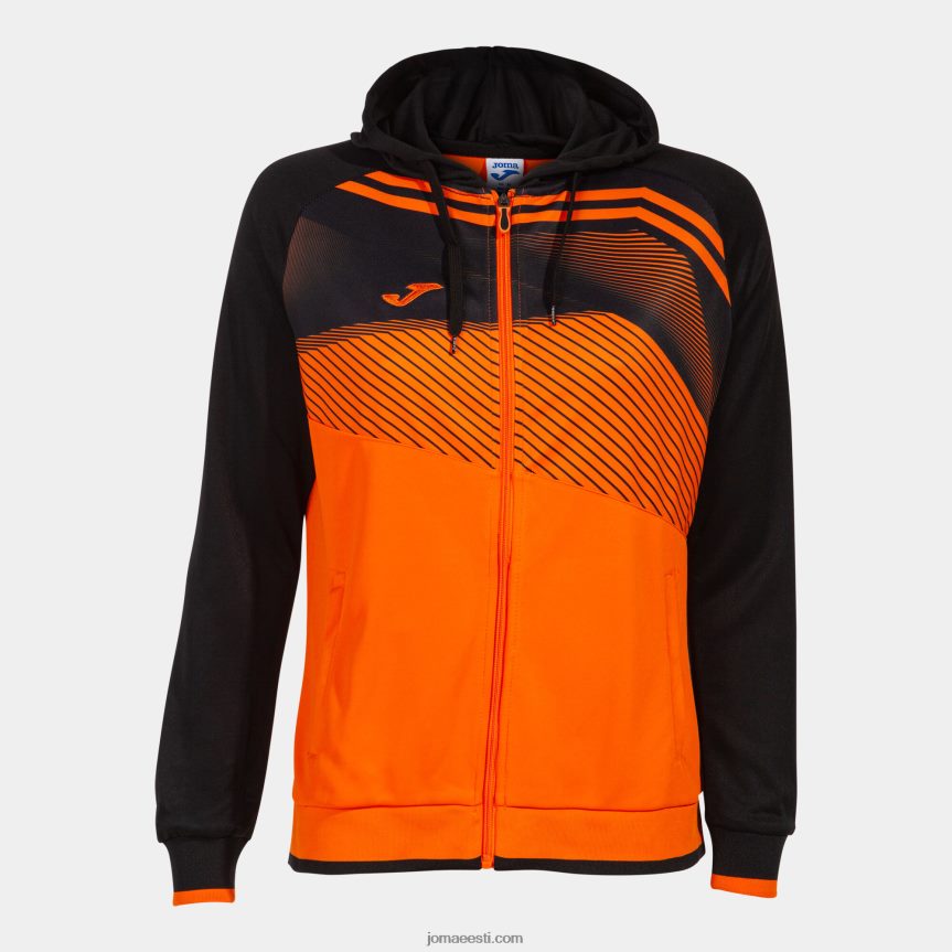 naised kapuutsiga jope supernova ii DJNBH2055 oranž must Joma