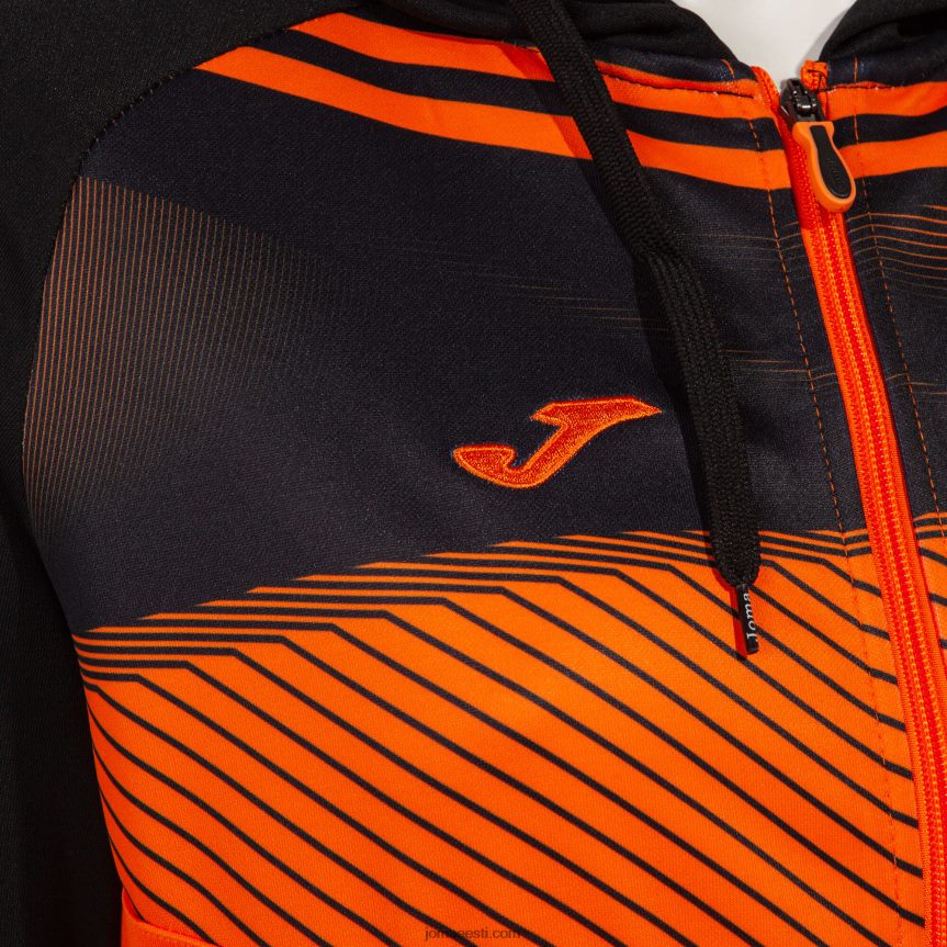 naised kapuutsiga jope supernova ii DJNBH2055 oranž must Joma