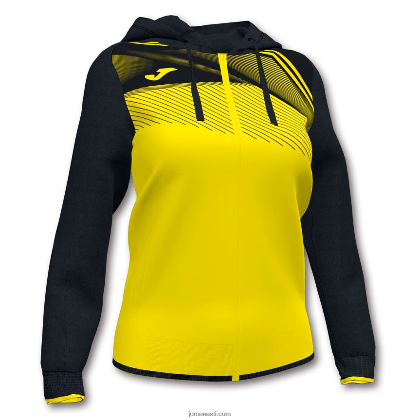 naised kapuutsiga jope supernova ii DJNBH2095 kollane must Joma