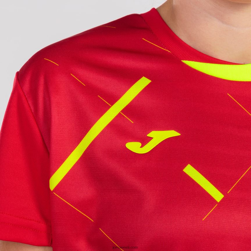 naised särk lühikeste varrukatega 1. vorm hispaania futsali valik DJNBH2513 punane Joma