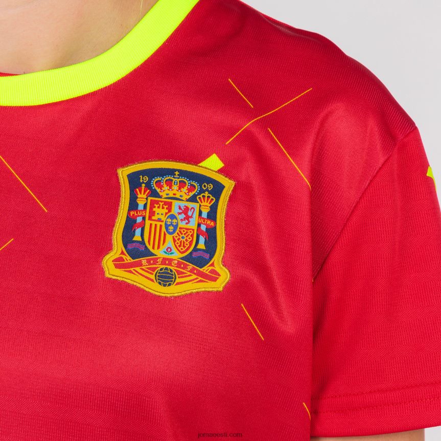 naised särk lühikeste varrukatega 1. vorm hispaania futsali valik DJNBH2513 punane Joma