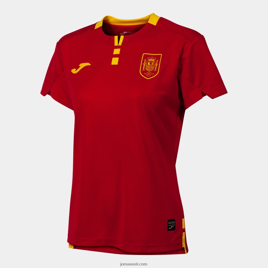 naised särk lühikeste varrukatega 1. vorm hispaania futsali valik DJNBH3974 punane Joma