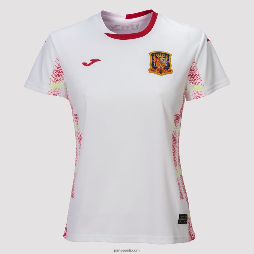 naised särk lühikeste varrukatega 2. vorm Hispaania futsali valik DJNBH2426 valge Joma