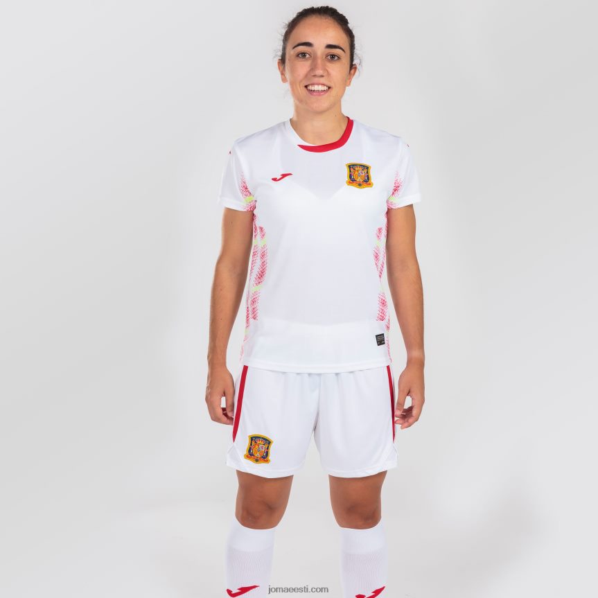naised särk lühikeste varrukatega 2. vorm Hispaania futsali valik DJNBH2426 valge Joma