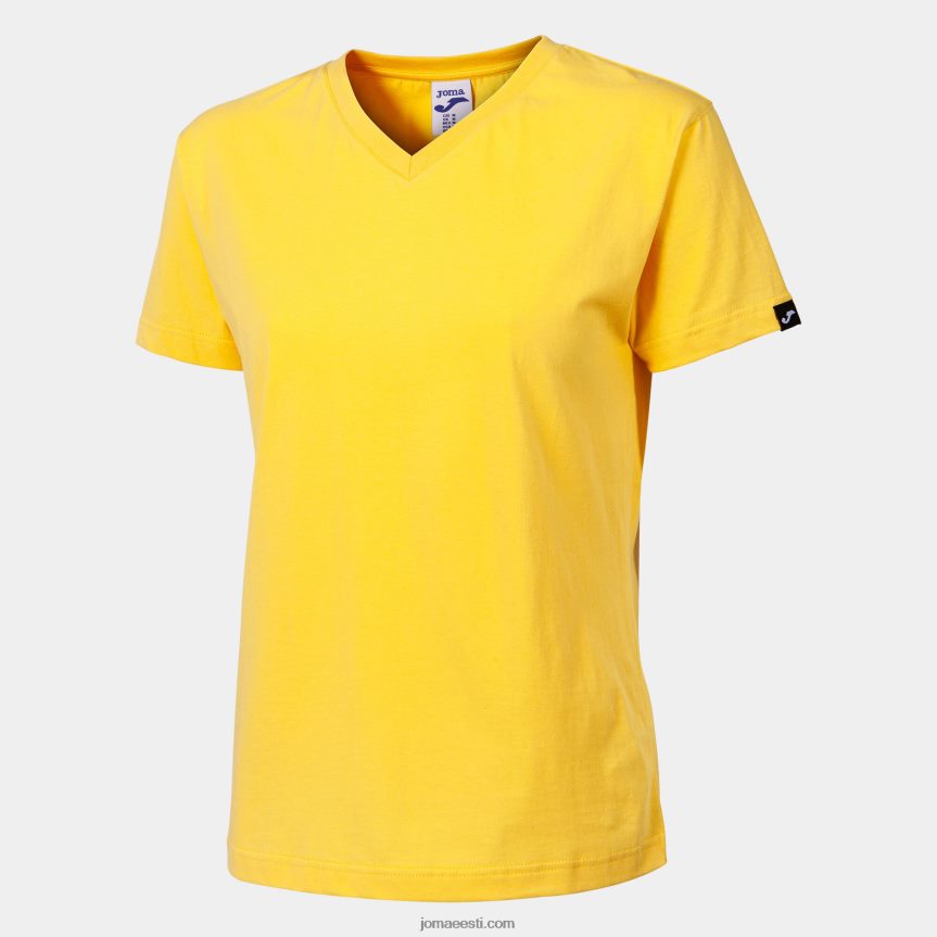 naised särk lühikeste varrukatega DJNBH1647 kollane Joma