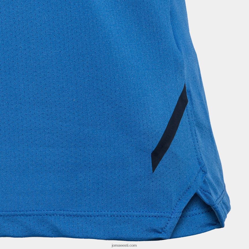 naised särk lühikeste varrukatega Itaalia tenniseliit DJNBH2058 sügavsinine Joma