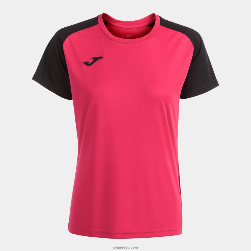 naised särk lühikeste varrukatega akadeemia iv DJNBH2112 fuksia must Joma