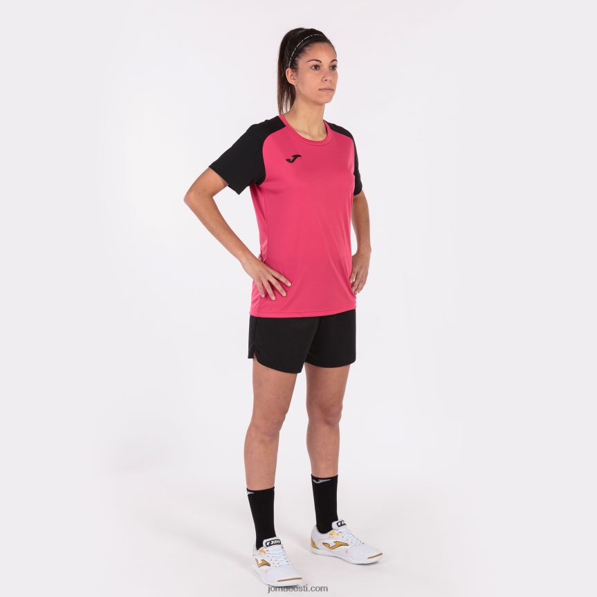 naised särk lühikeste varrukatega akadeemia iv DJNBH2112 fuksia must Joma