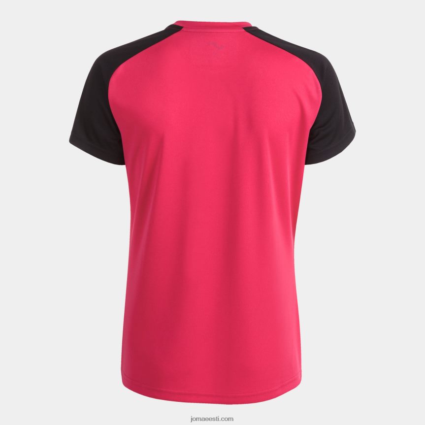 naised särk lühikeste varrukatega akadeemia iv DJNBH2112 fuksia must Joma