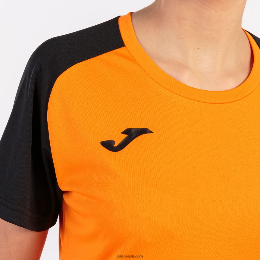 naised särk lühikeste varrukatega akadeemia iv DJNBH2369 oranž must Joma