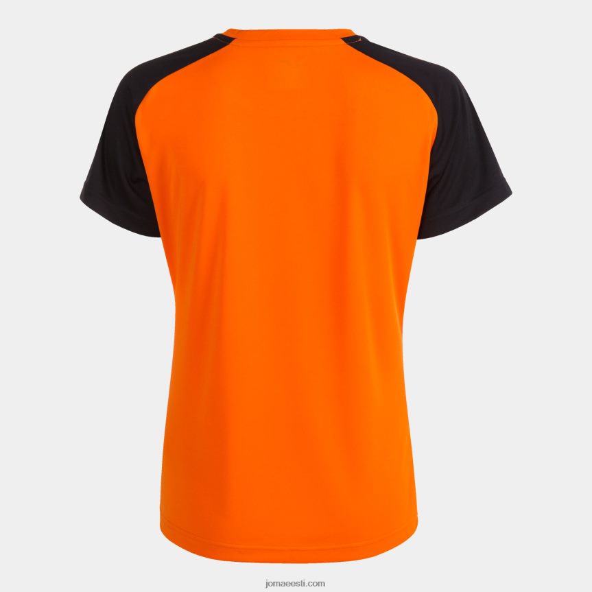 naised särk lühikeste varrukatega akadeemia iv DJNBH2369 oranž must Joma