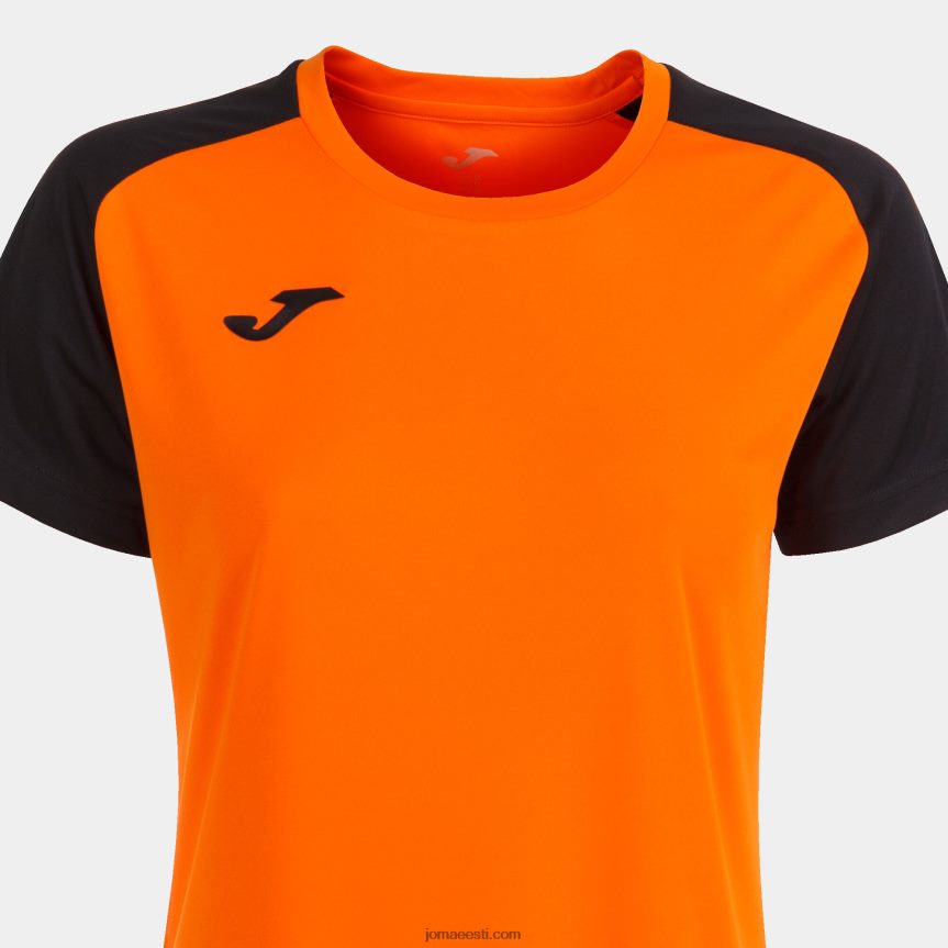 naised särk lühikeste varrukatega akadeemia iv DJNBH2369 oranž must Joma