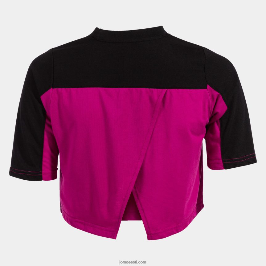 naised särk lühikeste varrukatega california DJNBH2244 fuksia must Joma
