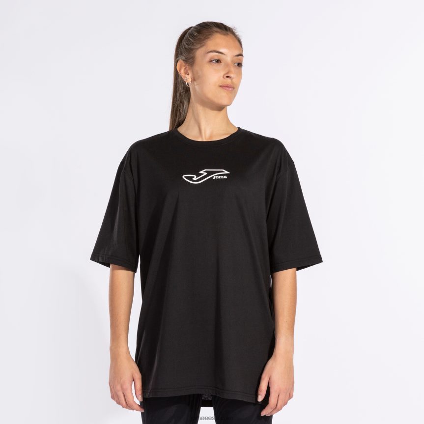 naised särk lühikeste varrukatega daphne DJNBH3725 must Joma