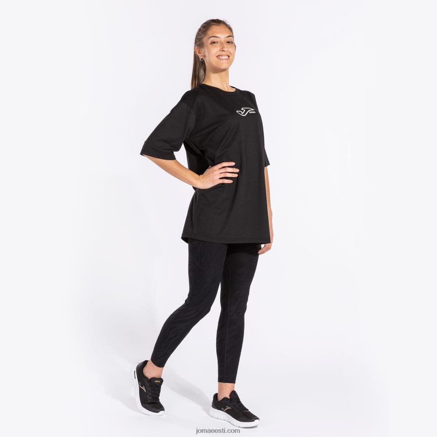 naised särk lühikeste varrukatega daphne DJNBH3725 must Joma