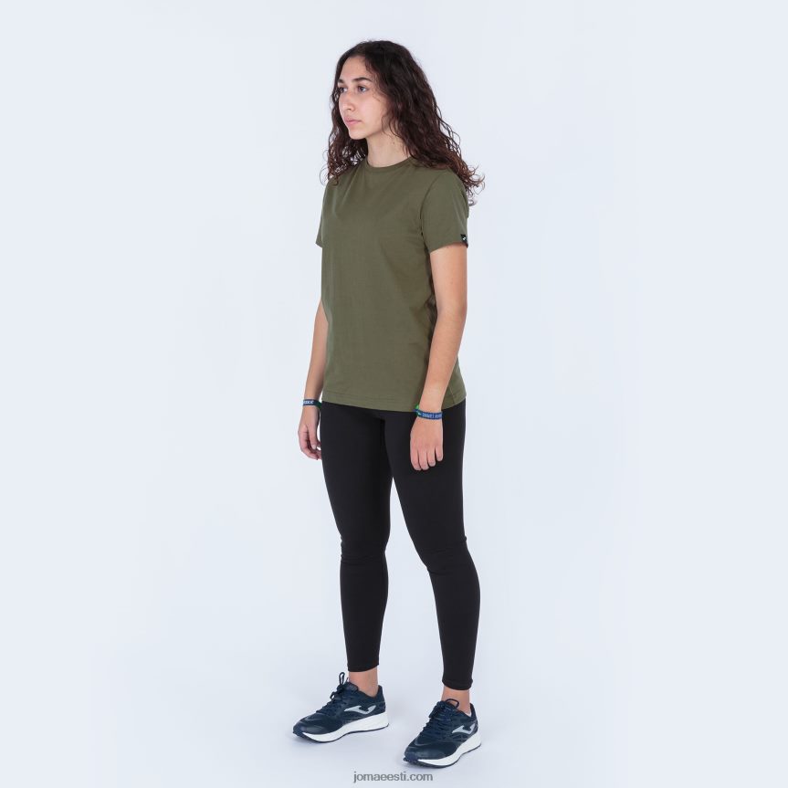 naised särk lühikeste varrukatega desert DJNBH1871 khaki Joma