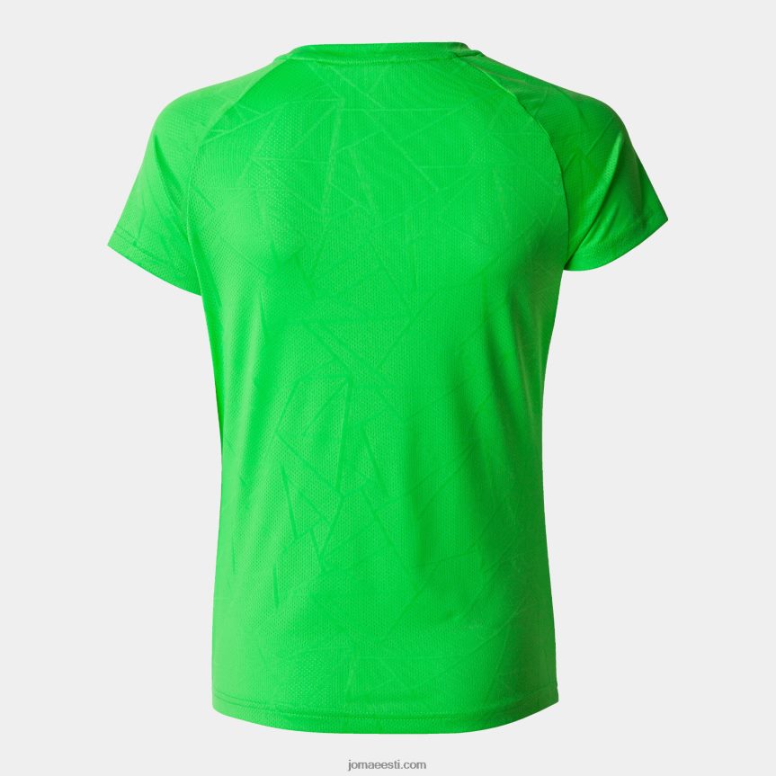 naised särk lühikeste varrukatega eliit ix DJNBH2241 fluorestseeruv roheline Joma