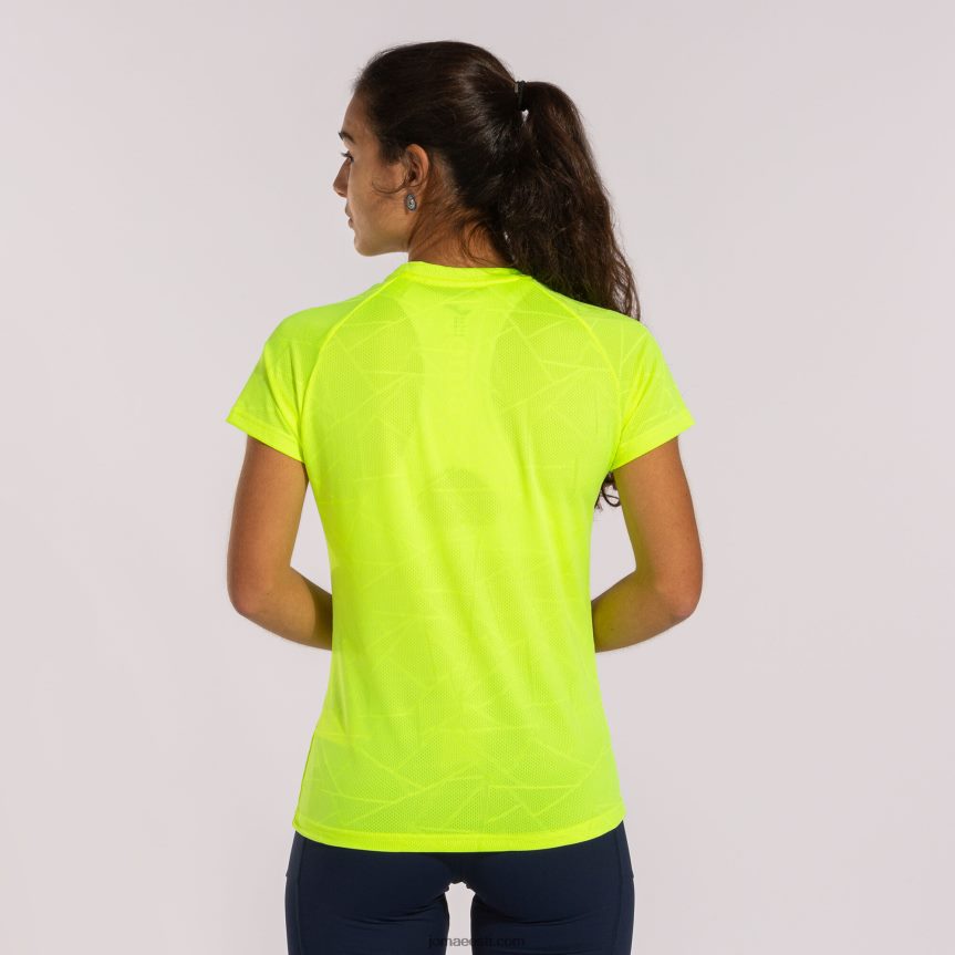naised särk lühikeste varrukatega eliit ix DJNBH3713 fluorestseeruv kollane Joma