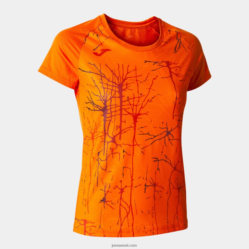 naised särk lühikeste varrukatega eliit ix DJNBH3862 oranž Joma