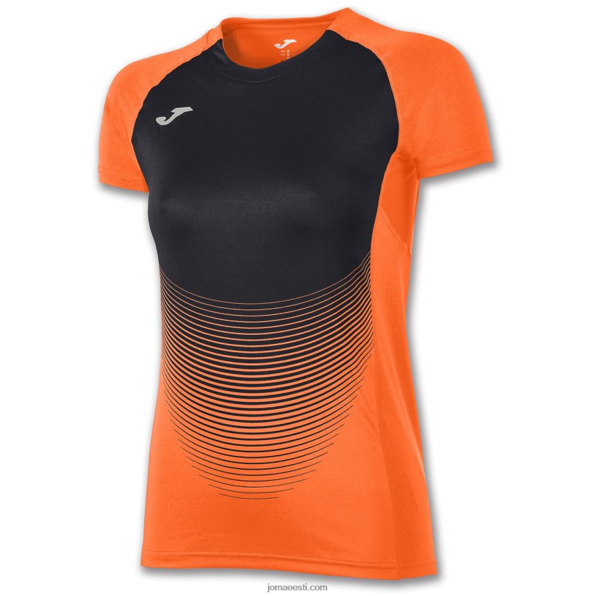 naised särk lühikeste varrukatega eliit vi DJNBH2349 oranž must Joma