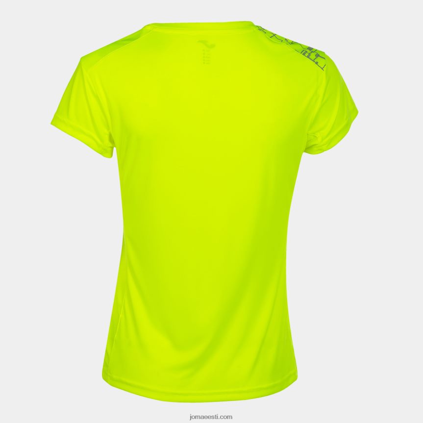 naised särk lühikeste varrukatega eliit viii DJNBH1838 fluorestseeruv kollane Joma