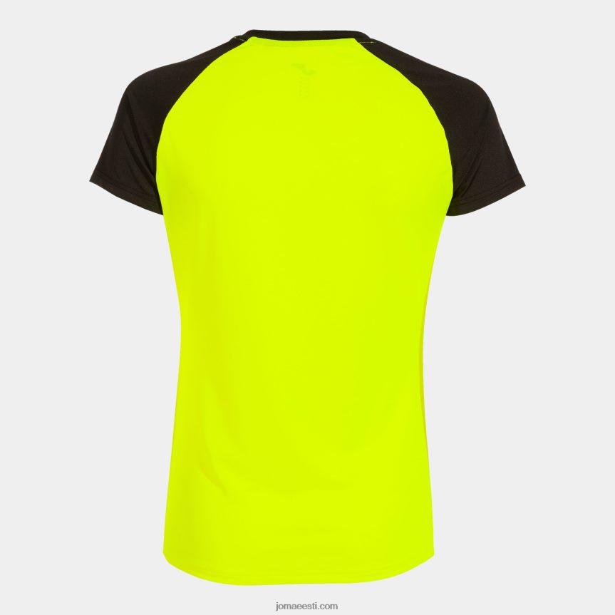 naised särk lühikeste varrukatega eliit x DJNBH1908 fluorestseeruv kollane must Joma